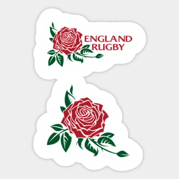 England Rugby Team English Rose Emblem Sticker by CGD